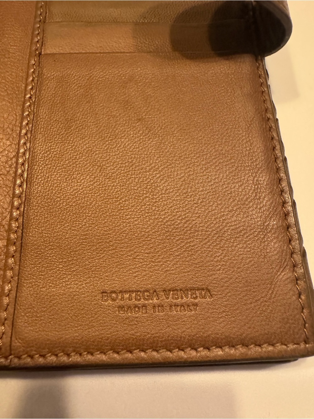 Bottega Veneta Taupe Intrecciato Leather Long Wallet - Picture 6 of 10